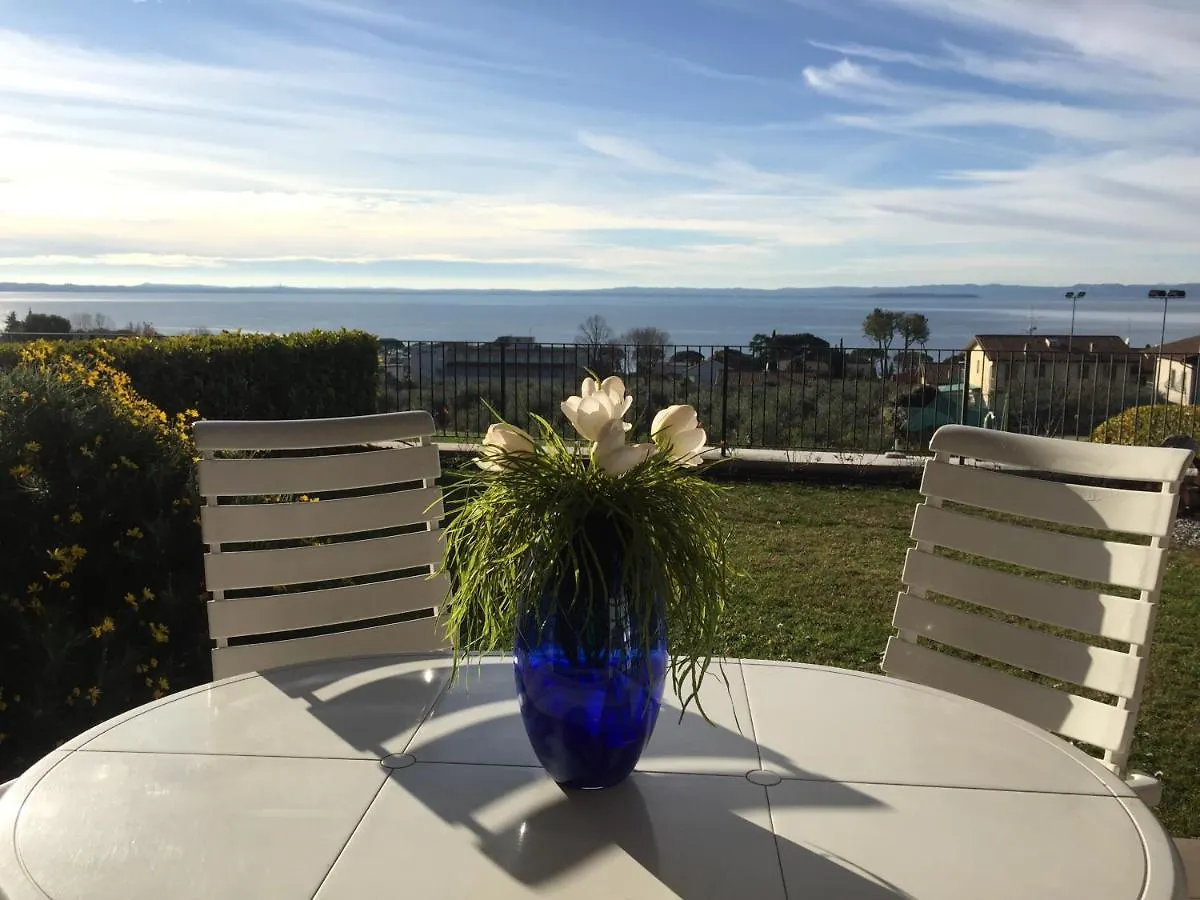 Ausblick Lazise Gardasee - Ferienhaus Mit Seeblick, Infinity Pool, Garten Und Garage Apartment
