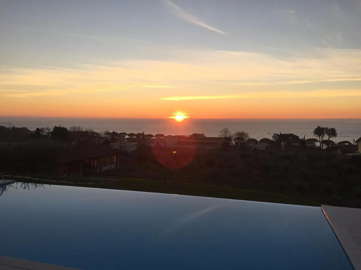 Ausblick Lazise Gardasee - Ferienhaus Mit Seeblick, Infinity Pool, Garten Und Garage Apartment