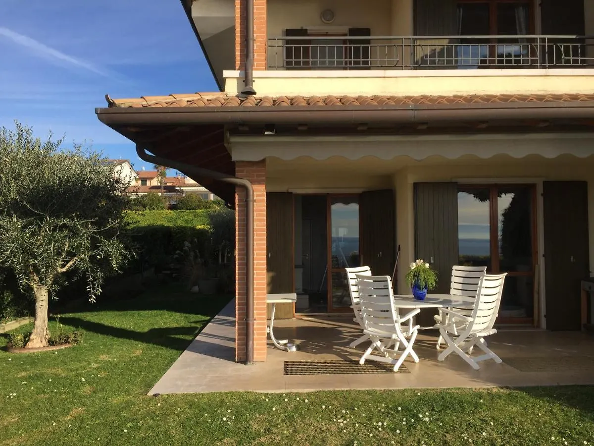 Apartment Ausblick Lazise Gardasee - Ferienhaus Mit Seeblick, Infinity Pool, Garten Und Garage